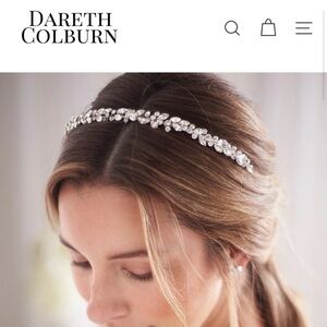Dareth Colburn Silver Crystal Hairband